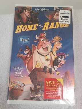 Disney Home on the Range VHS — Blue and Yellow Cover